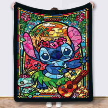 Anime Stitch Blanket Soft Flannel Throw 50x60 in