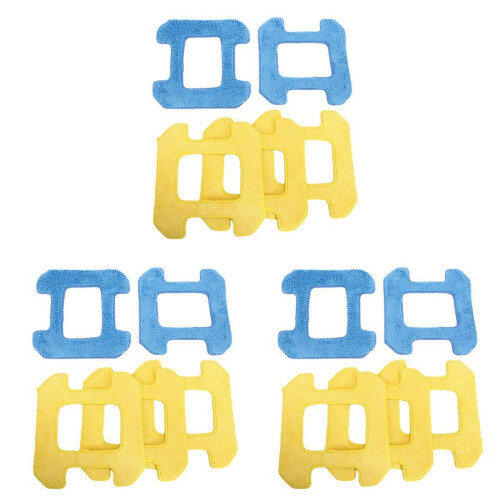 Window Cleaning Robot Mop Pads 9 Wet + 6 Dry