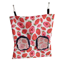 Jacenvly Guinea Pig Feeder Bag with 2 Holes, Hanging