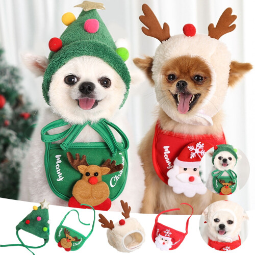 Nightmare Before Christmas Pet Bib Red Santa Pinafore for