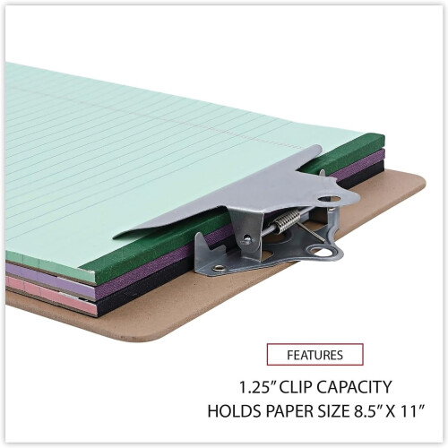 Hardboard Clipboard 1-Inch Capacity 2pcs Brown 2