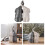 Elephant Ceramic Figurine Gray White Standing Home Decor 8