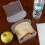 Bread Shape Sandwich Box PP Food Grade 20 Oz Blue 6