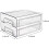 Egg Holder with Removable Tray 32-Count Transparent White 6