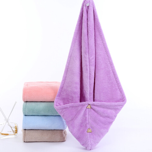 Microfiber Hair Towel Soft Quick-Dry Elastic Loop 2