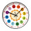 Kids Wall Clock Teaching Time 12 Inch Silent Decorative 5