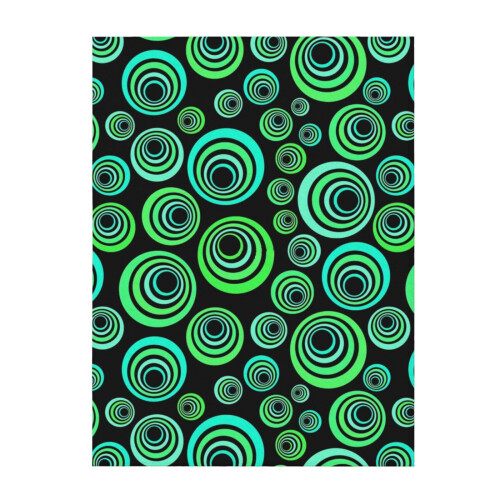 Neon Blue Green Sofa Blanket 60" x 50"