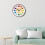 Kids Wall Clock Teaching Time 12 Inch Silent Decorative 6
