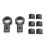Motorcycle LED Headlight Mount Bracket Adjustable 20mm-32mm Mount Clamp LED Light Bracket Support, 4PCS Black 6