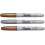 Metallic Permanent Markers Fine Tip Gold Silver Bronze 36 5