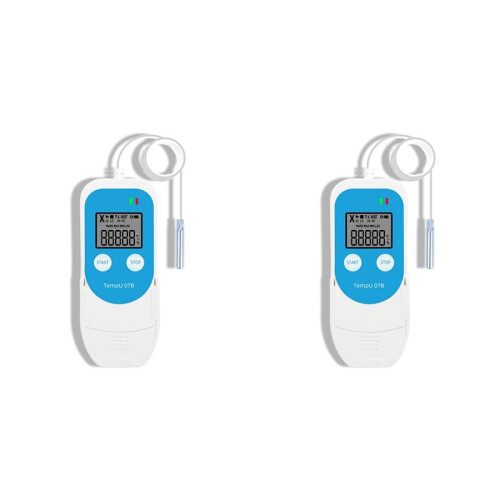 2X TempU 07B Temperature/Humidity Recorder Digital USB Data Logger Thermometer Hygrometer for Refrigerator Storage 1