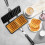 Non-stick waffle maker aluminum 8 inch portable 3