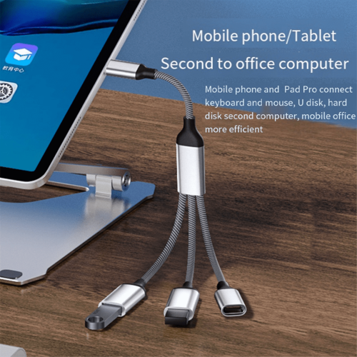 USB-C OTG splitter adapter for phone laptop tablet 2