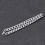 Men's Chunky Chain Bracelet Titanium Steel Silver 3
