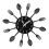 Black Metal Wall Clock for Kitchen Decor 4