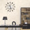 Black Metal Wall Clock for Kitchen Decor 5