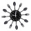 Black Metal Wall Clock for Kitchen Decor 8