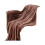 Flannel Blanket Brown Polyester 7.8 x 5.85 x 1.17 in 2