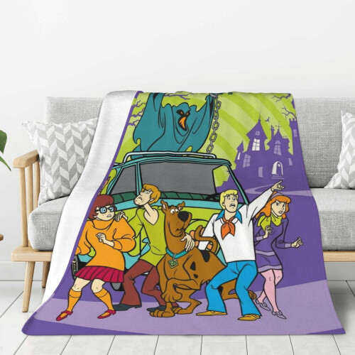 Scooby Doo plush throw blanket 60" x 50" 2