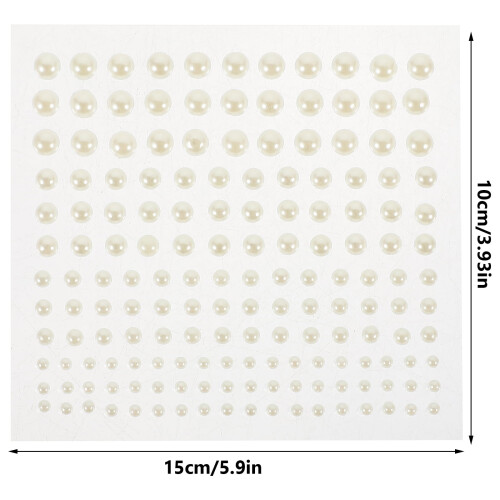 White sticker gems for kids face makeup 4 sheets 2