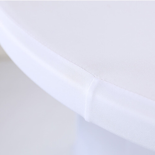 Polyester Round Tablecloth Champagne 60x110cm 1 Piece 2