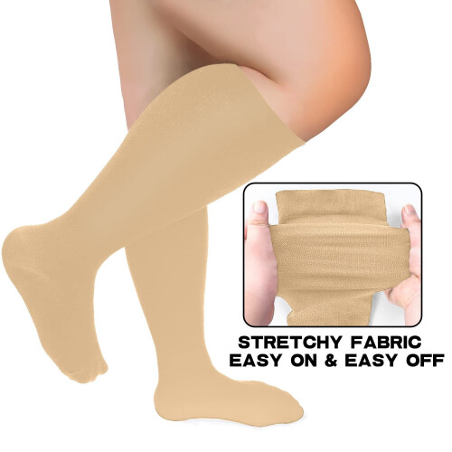 OLENNZ Compression Socks Wide Calf 3 Pack 2