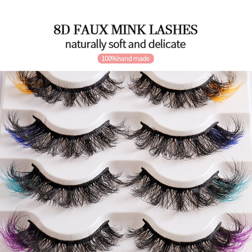 False Eyelashes Natural 3D Wispy Curly 1/3/5 Pair 2