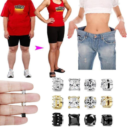 Crystal Clip-On Earrings Non-Piercing Magnetic Stud 1