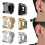 Crystal Clip-On Earrings Non-Piercing Magnetic Stud 3