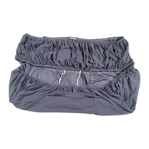 Ottoman Slipcover High-Stretch Dark Gray 1-Pack 1