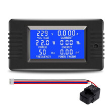 AC 110V 100A LCD Display Opening CT Digital Voltmeter Ammeter Voltage Current Tester Power Frequency Wh Meter