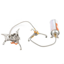 Outdoor Camp Stove Connectors, Stainless Steel Gas Tanks Adapter, Camp Stove Burners Converter for Campfires Cooking