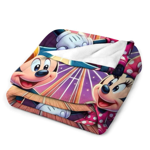 Mickey blanket flannel plush throw 40" x 50" 2