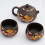 Set de ceainice din lut violet cu dragon chinezesc Phoenix, 1 set 3