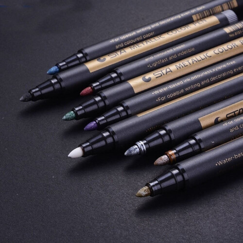 Infidev Paint Marker Pen Black Water-Based 1ml 1
