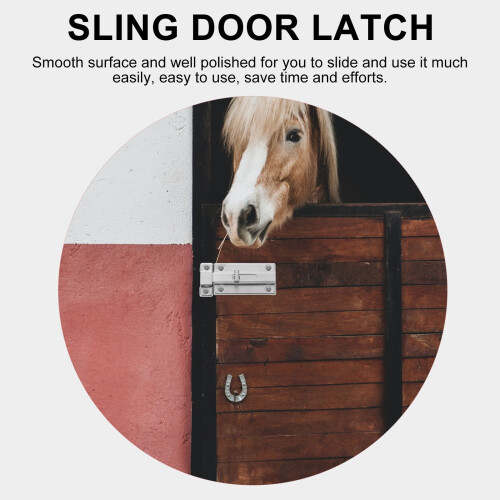 Sliding Bolt Door Lock Stainless Steel2Sets 1