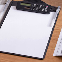 3X Multifunctional Clipboard with Binder Calculator Writing Pad Pen Slot & Scale for A4 Paper File Suitable