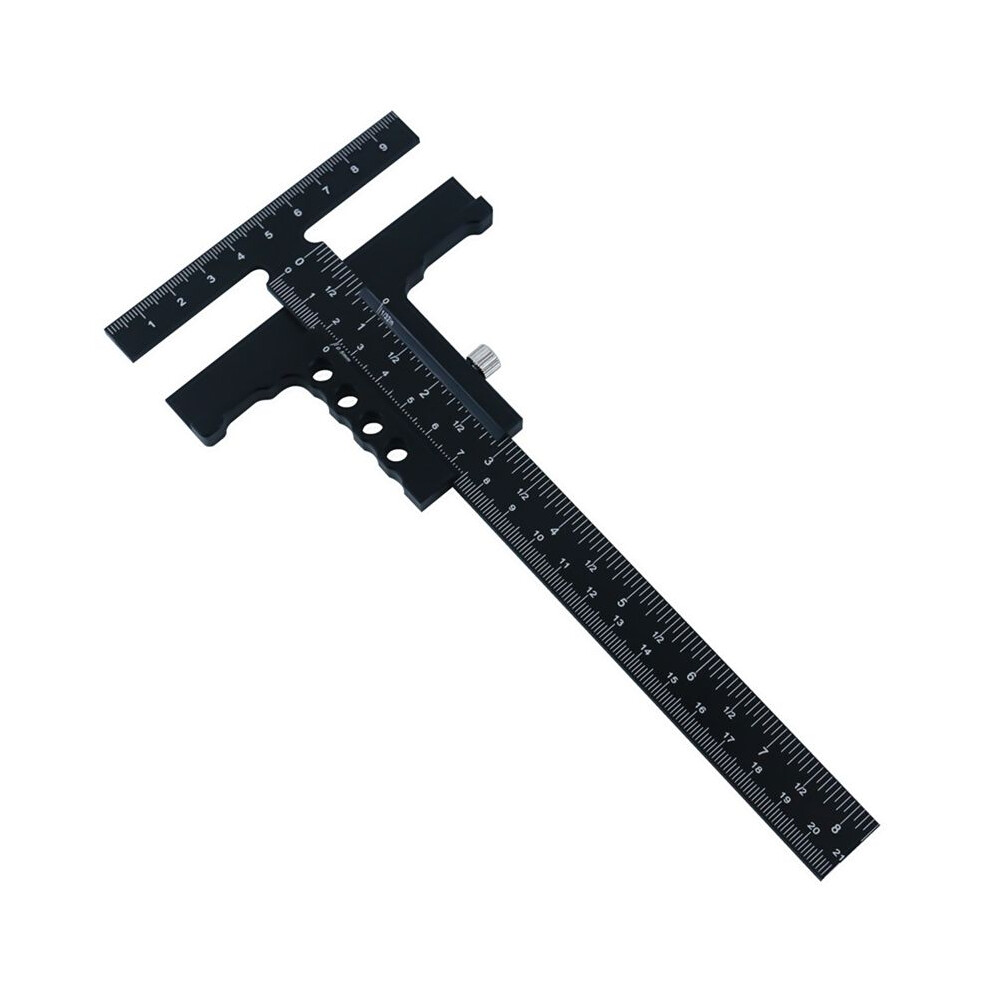 T Ruler Metal Slider Ruler Accurate Woodworker Ruler Angle Measurement Scribe Tool Woodworking Practical Carpentera 6031294134229