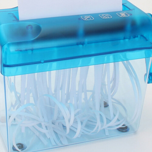 Manual paper shredder desktop strip cutter 1 pc 2