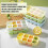 Ice Cube Mold Stackable Dustproof Easy-Clean 12-Cavity 5