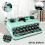Retro Typewriter Model Kit 820PCS Craft Box Design 2