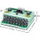 Retro Typewriter Model Kit 820PCS Craft Box Design 5