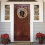 Artificial Spring Wreath with Bow and Welcome Sign 26 3