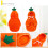 Jacenvly pet fleece winter clothes orange L 5