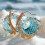 Ocean's Oath Boho Blue Wave Jewelry Set 3pcs 8