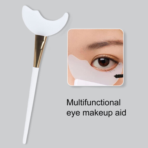 Mascara shield silicone lash stopper with ergonomic handle 1