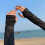 Ice Silk Arm Sleeves with Thumb Hole UPF50+ 1 Pair 4