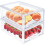 Clear Fridge Drawers Plastic Organizer Bins 2 Pack 7