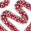 Christmas Snowflake Garland Red Metallic 1 Piece 2