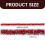 Christmas Snowflake Garland Red Metallic 1 Piece 3